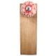 2 Pieces Red Zinnia Flower Ceramic Wooden Door Stopper